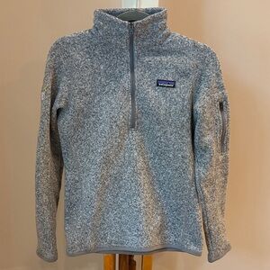 Patagonia Heather Gray Better Sweater 1/4  Fleece Pullover